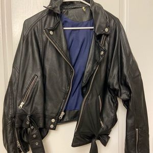 Free People Leather Jacket